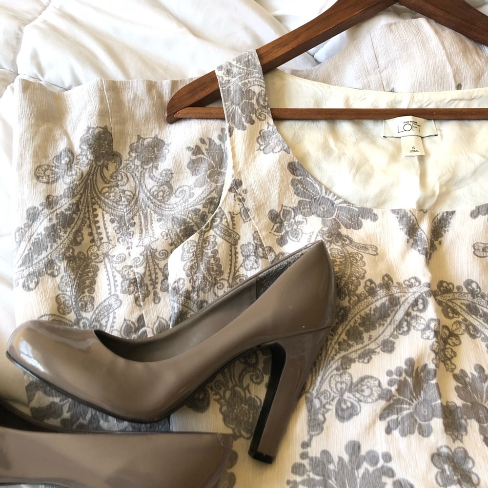 Floral Ann Taylor Loft shift dress